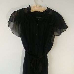 LBD with Sheer Top & Cap Sleeves